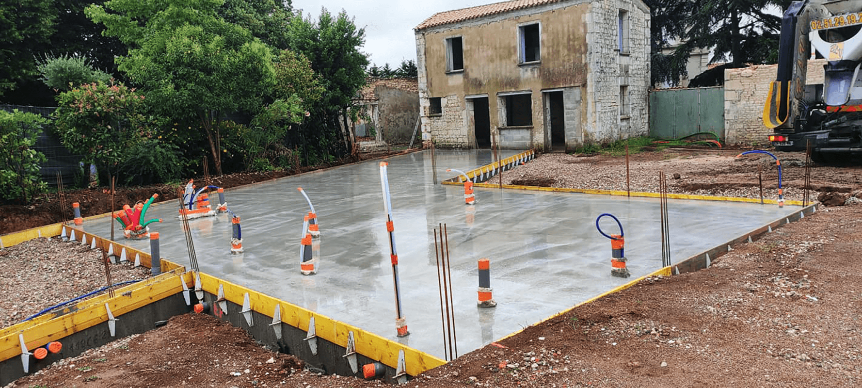 Réalisations de maçon à Luçon par Vendée terrassement Moreau Bâtiment