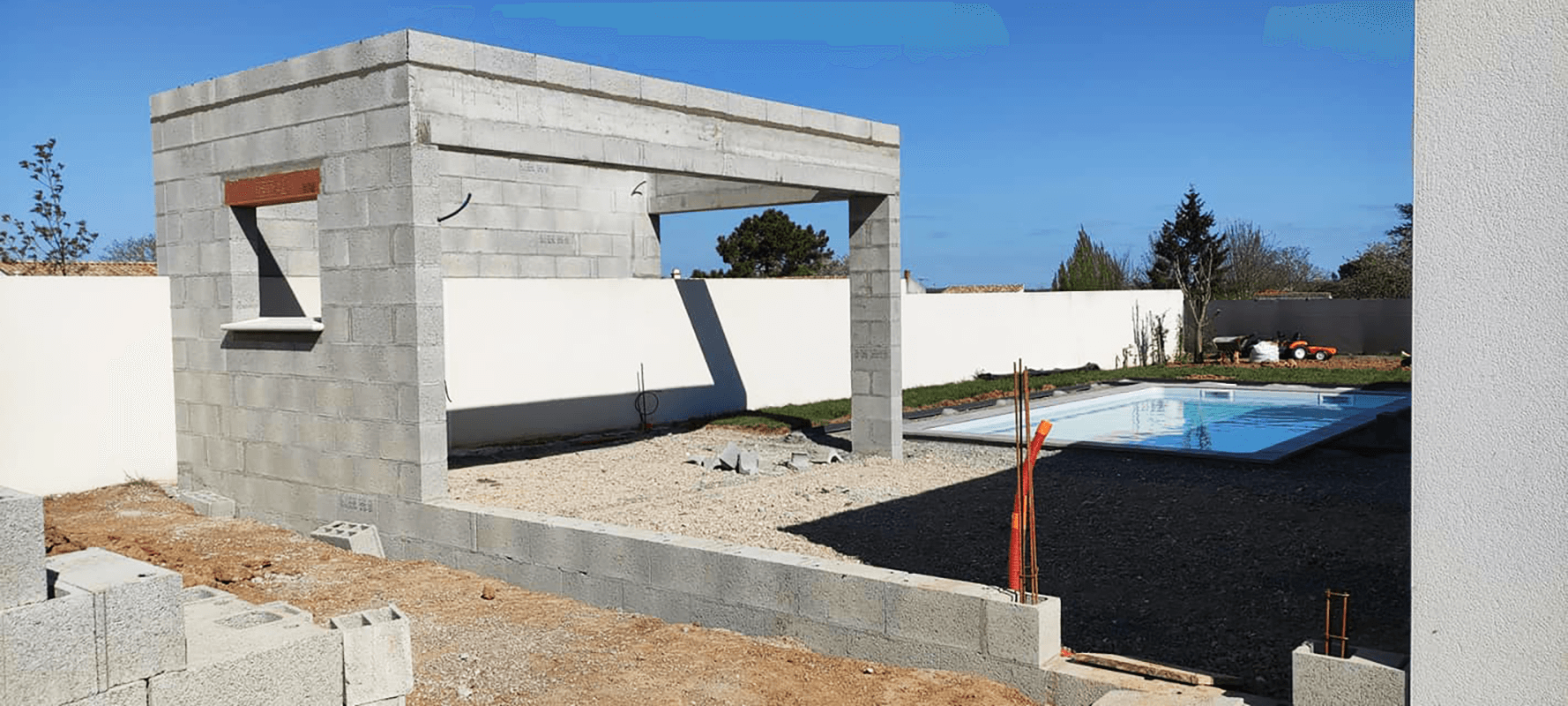 Réalisations de maçon à Luçon par Vendée terrassement Moreau Bâtiment